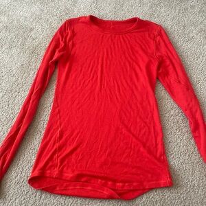 Lululemon soft red longsleeve
